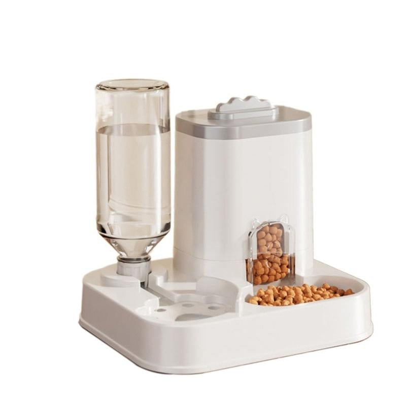 Eco-Friendly Automatic Gravity Pet Diner: One-Piece Food & Water Dispenser for Dogs & Cats – No Electricity Needed – Stylish, Self-Sourcing Feeding Station