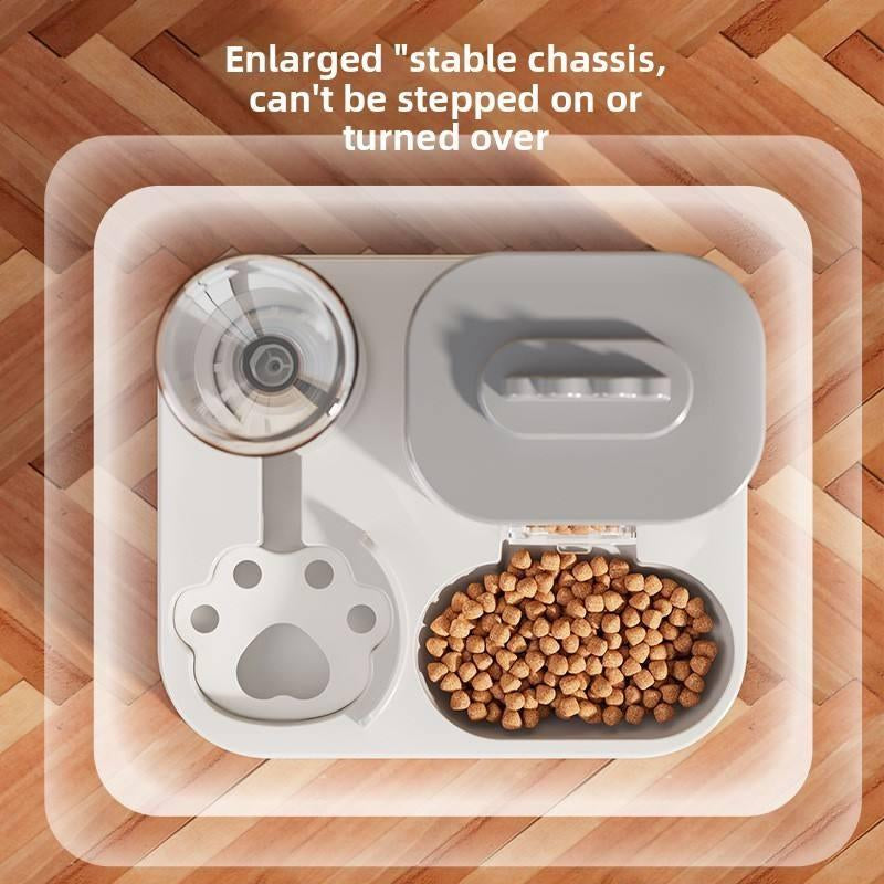 Eco-Friendly Automatic Gravity Pet Diner: One-Piece Food & Water Dispenser for Dogs & Cats – No Electricity Needed – Stylish, Self-Sourcing Feeding Station