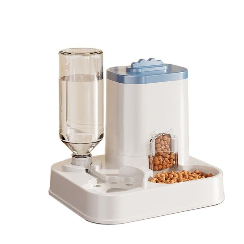 Eco-Friendly Automatic Gravity Pet Diner: One-Piece Food & Water Dispenser for Dogs & Cats – No Electricity Needed – Stylish, Self-Sourcing Feeding Station